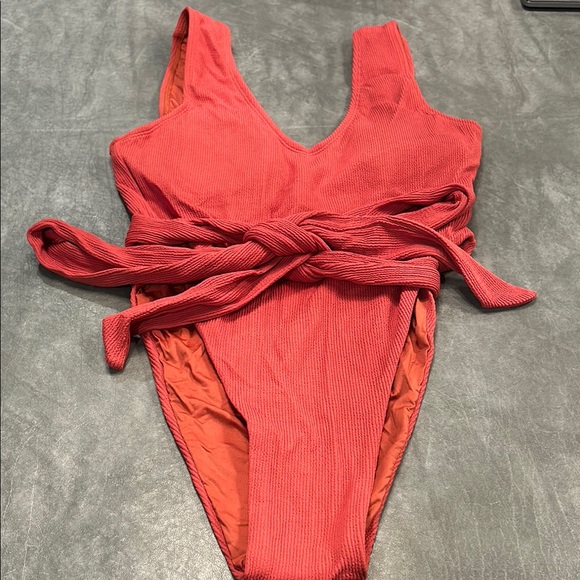 Talula Red One Piece Swimsuit - Picture 2 of 4